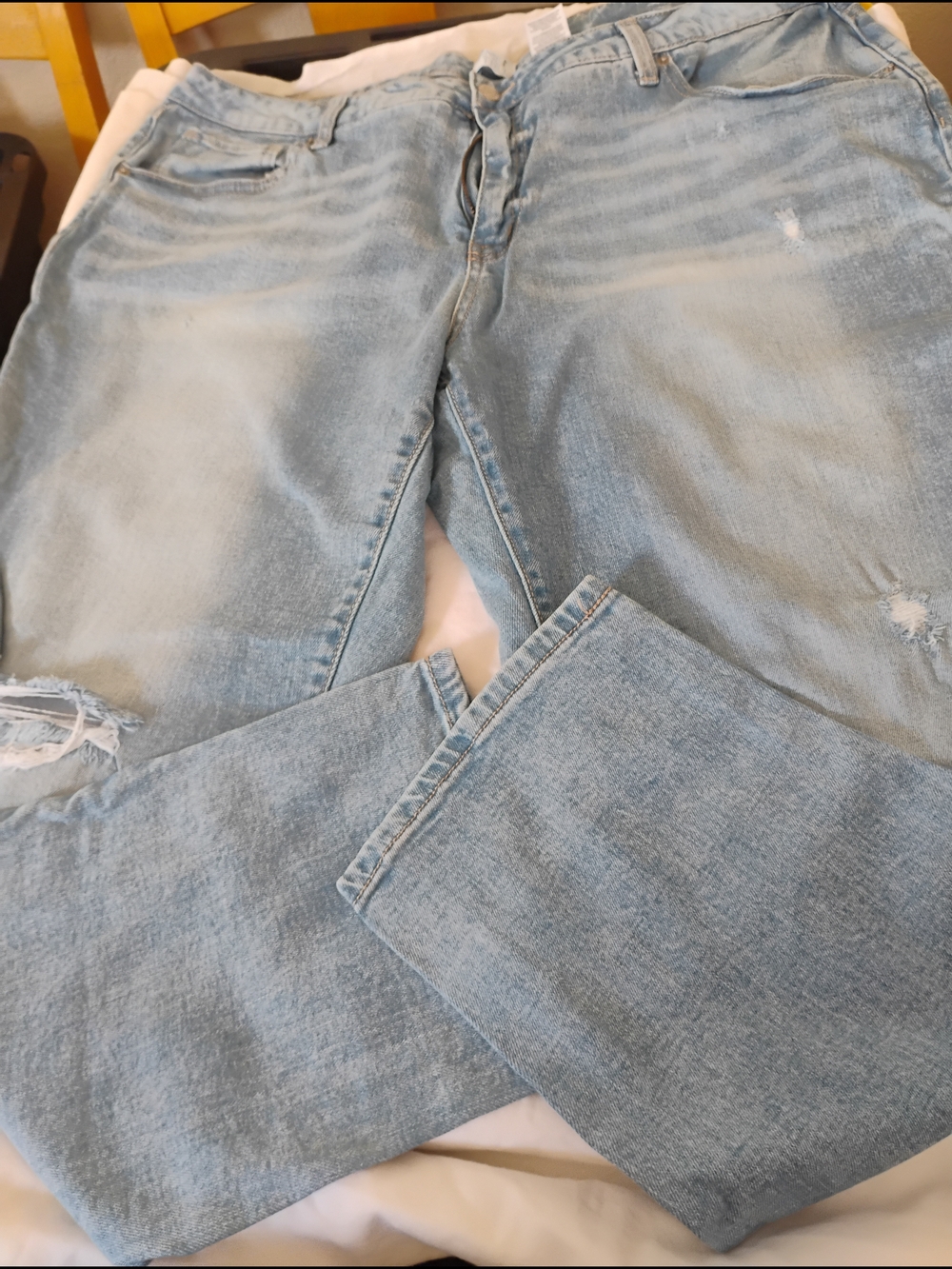 Time and Tru Light Blue Boyfriend Jeans